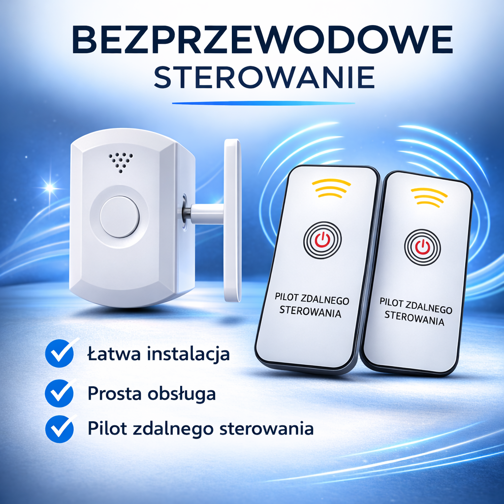 Urządzenie w zestawie z 2 pilotami